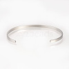 Tarnish Resistant 201 Stainless Steel Cuff Bangles BJEW-Q685-08-3