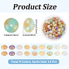 108Pcs 9 Colors Opaque Resin Beads FIND-PA0001-75-2