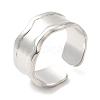 304 Stainless Steel Open Cuff Rings RJEW-K245-63P-3