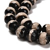 Natural Tibetan Striped Pattern dZi Agate Beads Strands G-B079-B01-01-4