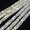 Electroplate Glass Beads Strands EGLA-D018-8x8mm-M3-2