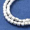 Electroplated Synthetic Non-Magnetic Hematite Beads Strands G-U003-18A-02-3