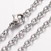 Non-Tarnish 304 Stainless Steel Necklace MAK-K004-10P-2