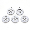 Non-Tarnish 201 Stainless Steel Pendants STAS-N092-12-1