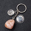 Natural Cherry  Blossom Agate Keychain PW-WG6B815-20-1