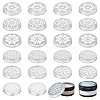   24pcs 6 style  Aluminium Hollow Candle Canister Lids AJEW-PH0004-79-1