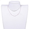 Natural Strawberry Quartz Beaded Necklaces NJEW-JN02492-06-4