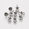 Tarnish Resistant 201 Stainless Steel Screw Eye Pin Peg Bails STAS-L205-18C-3