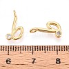 Brass Micro Pave Cubic Zirconia Charms KK-N263-97G-B-3