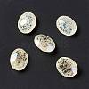 Crackle Moonlight Style K9 Glass Rhinestone Cabochons RGLA-J020-B-IO-4