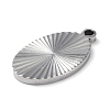 Non-Tarnish 304 Stainless Steel Pendants STAS-D025-05P-02-2