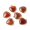 Natural Carnelian Pendants X-G-G956-B52-FF-1