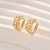 Elegant Imitation Pearl Hoop Earrings for Women DJ4152-1