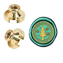 Wax Seal Brass Stamp Head AJEW-WH0209-440