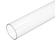 Round Transparent Acrylic Tube AJEW-WH0324-76C