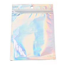 Rectangle Zip Lock Plastic Glitter Holographic Bags OPP-YWC0001-11X16