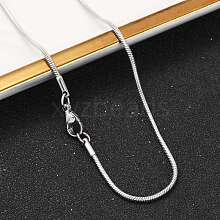 Tarnish Resistant 1.5mm 316 Surgical Stainless Steel Snake Chain Necklaces STAS-D064