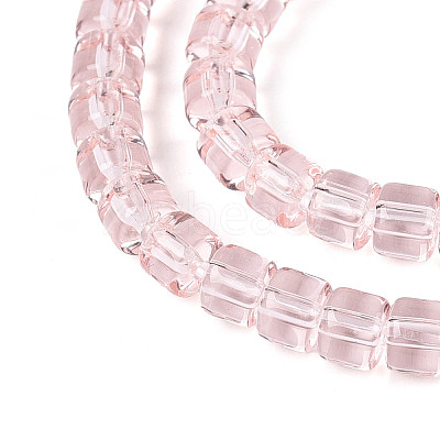 Transparent Glass Beads Strands GLAA-N065-4x4mm-A03-1