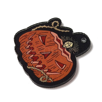 Halloween Printing Acrylic Pendants FIND-K017-01B-1