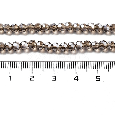 Electroplate Transparent Glass Beads Strands EGLA-A035-T4mm-A16-1