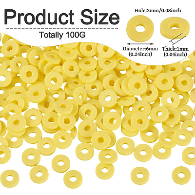 100G Handmade Polymer Clay Beads CLAY-TA0001-77A-1