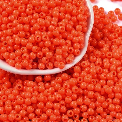 Opaque Acrylic Beads SACR-A007-01A-02-1