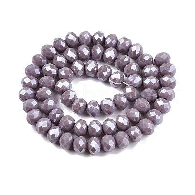 Electroplate Glass Beads Strands LS-EGLA-A044-P8mm-A13-1