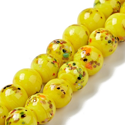 Handmade Lampwork Beads Strand LAMP-C008-02C-1