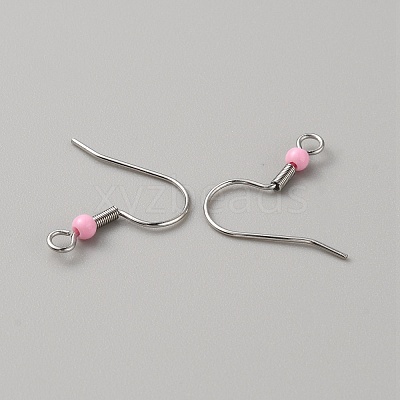 304 Stainless Steel Earring Hooks STAS-WH0027-64P-12-1