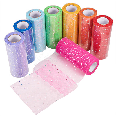 Glitter Sequin Deco Mesh Ribbons OCOR-P010-B-C01-1