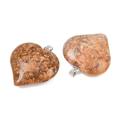 Natural Cherry Blossom Agate Pendants GG-K002-04M-1