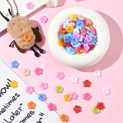 1 Bag 2-Hole Resin Buttons BUTT-SP0001-19A-1