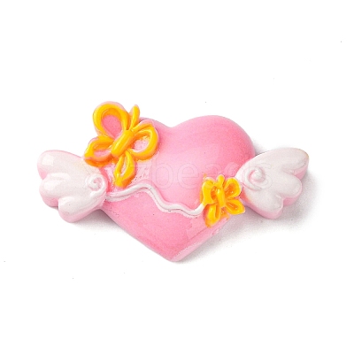 Pink Theme Opaque Resin Decoden Cabochons RESI-C045-06E-1