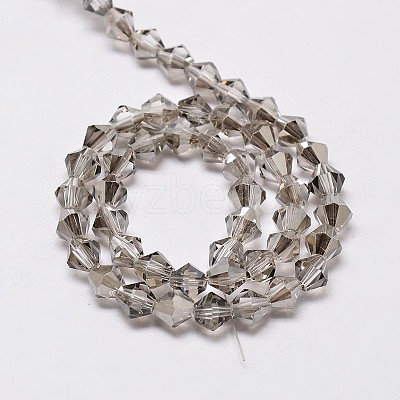 Imitate Austrian Crystal Bicone Glass Beads Strands GLAA-F029-5x5mm-07-1