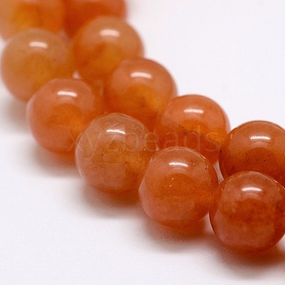 Natural Red Aventurine Bead Strands X-G-P257-02-8mm-1