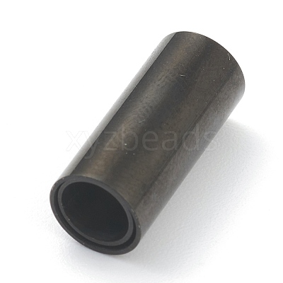 304 Stainless Steel Magnetic Clasps with Glue-in Ends Ion Plating(IP) STAS-O148-09G-EB-1