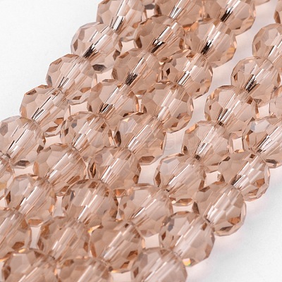 Transparent Glass Bead Strands GLAA-G013-6mm-90-1