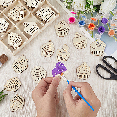 63Pcs 9 Styles Unfinished Wood Cutouts WOOD-WH20011-11A-1