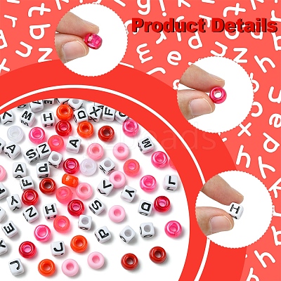 Transparent & Opaque Acrylic Beads KY-FS0001-26D-1