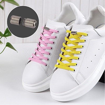 Brass Capsule Lace Lock Buckles KK-PH0001-29B-WH-1