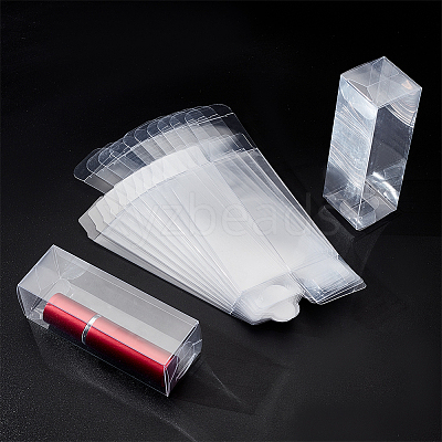 30Pcs Rectangle Transparent Plastic PVC Box Gift Packaging CON-NB0002-11-1