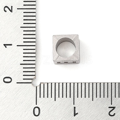 Tarnish Resistant 201 Stainless Steel European Beads STAS-M058-01E-P-1