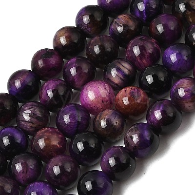 Grade AB Natural Tiger Eye Beads Strands G-B133-A02-6MM-04-1
