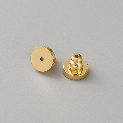 Brass Ear Nuts KK-WH0816-032G-1