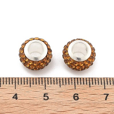 Rondelle Polymer Clay European Beads FIND-U001-01N-1