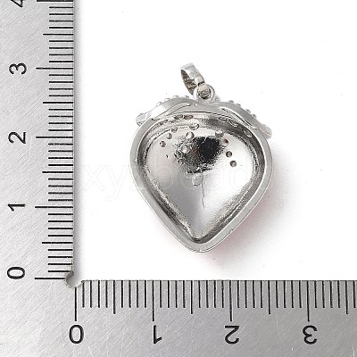 Brass Micro Pave Cubic Zirconia Pendants KK-P290-62P-1