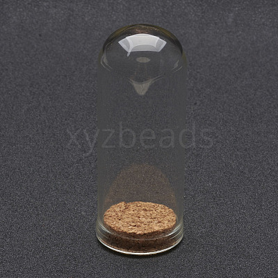 Glass Dome Cloche Cover AJEW-P043-L-1