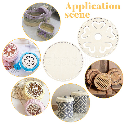 DIY Knitting Crochet Wooden Bag Bottom DIY-WH0185-50-1