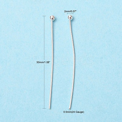 Brass Ball Head Pins X-KK-R020-07S-1
