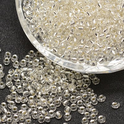 12/0 Transparent Glass Round Seed Beads SEED-J010-F12-21-1